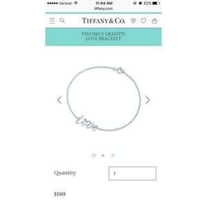 Tiffany and Co Graffiti Love Bracelet
